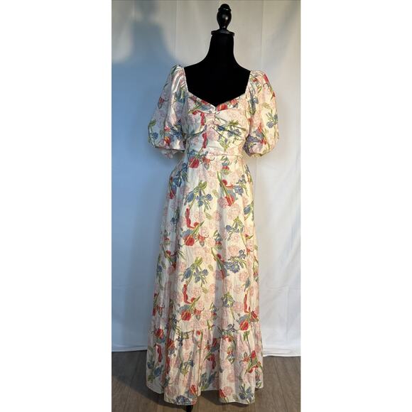 English Factory Dress Size large. This Beautiful Dress Pit To Pit 17 Length 49 - Picture 1 of 7